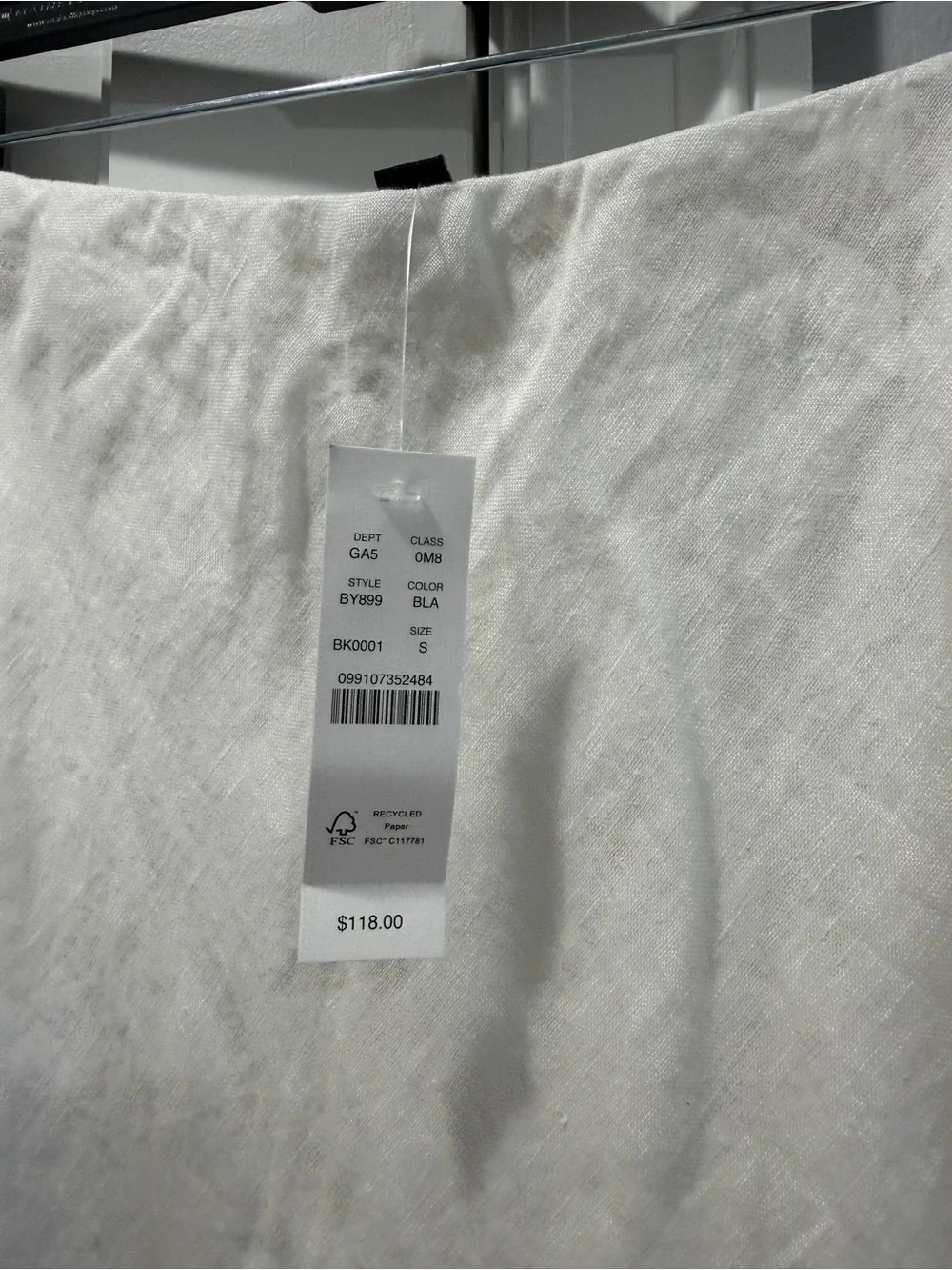 J. Crew Gwyneth slip skirt in linen NWT sz S - Picture 3 of 4